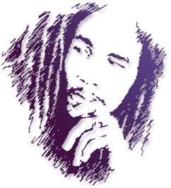 En flot Bob Marley stregtegning.